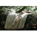 Natural yarns. Striped Chocolate Narrow width Welsh blanket NL04 - 